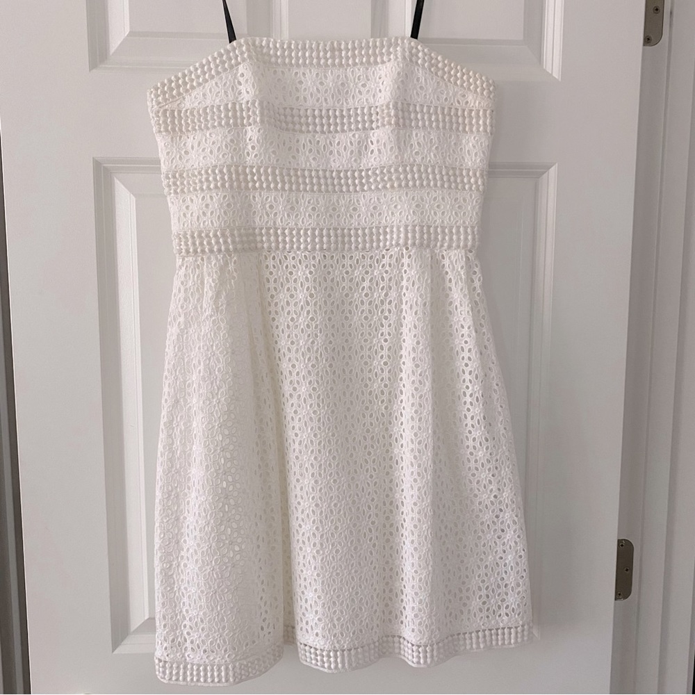 Gorgeous Laundry by Shelly Segal white strapless mini